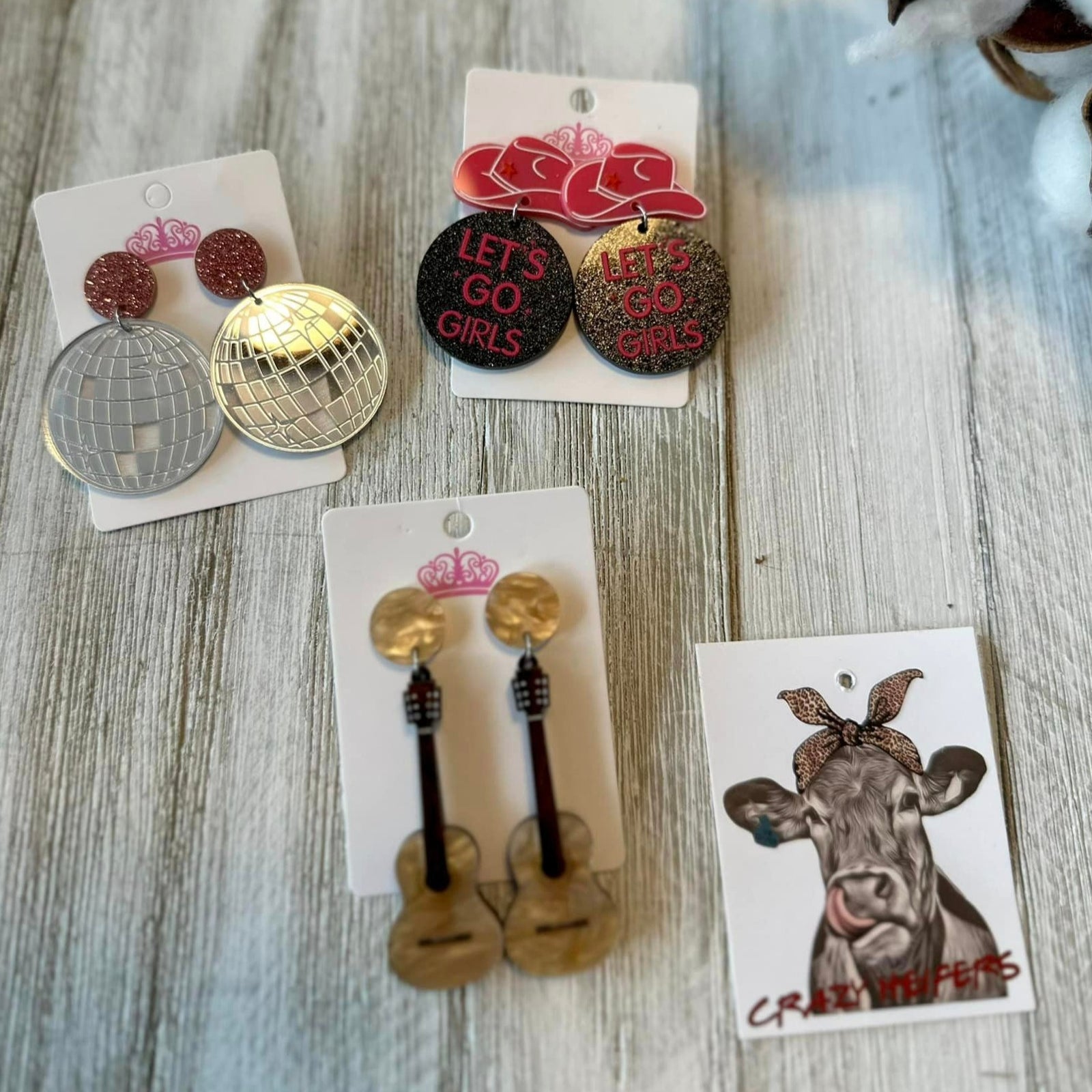 Western Acrylic Earrings