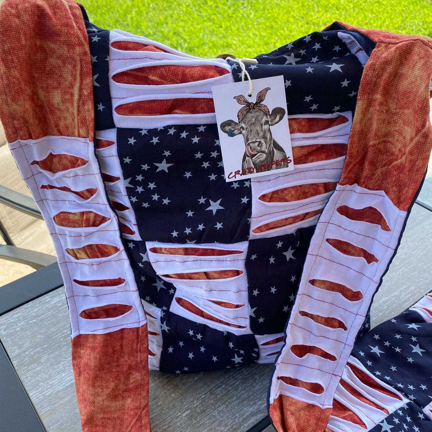 Patriotic Hobo/Hippie Bag